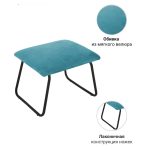 Оттоманка ALEX бирюзовый — изображение 3