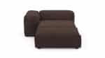 Оттоманка Фиджи Cilium Chocolate Нераскладной (137х221х62см) — изображение 2
