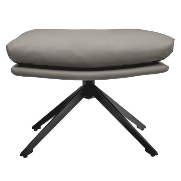 Оттоманка HUG светло-серый, экокожа — изображение 3