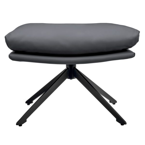 Оттоманка HUG тёмно-серый, экокожа — изображение 3