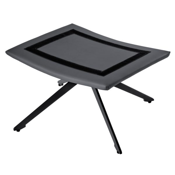 Оттоманка HUG тёмно-серый, экокожа — изображение 5