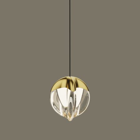 Подвесной светильник MD24001033-1A gold/clear