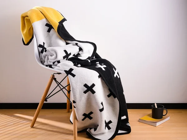 Плед Memphis желтый, черный — изображение 3