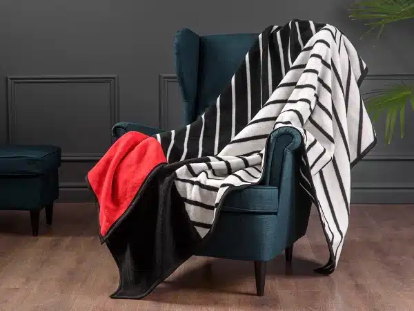 Плед Memphis красный, черный — изображение 5