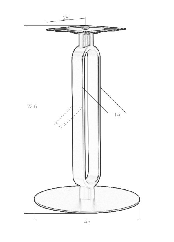 Подстолье обеденное DOBRIN ELAN BLACK — изображение 5