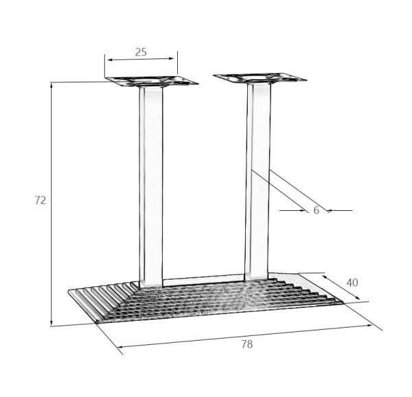 Подстолье обеденное DOBRIN GRANT WIDE — изображение 2