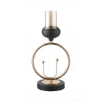 Подсвечник Black and Gold 34 см