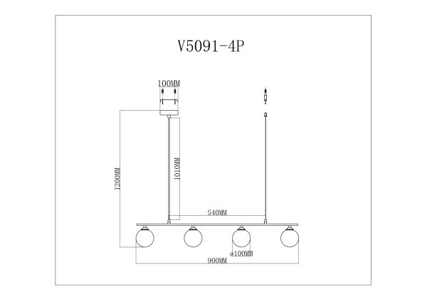 Подвесной светильник Moderli V5091-4P Lingdal — изображение 3