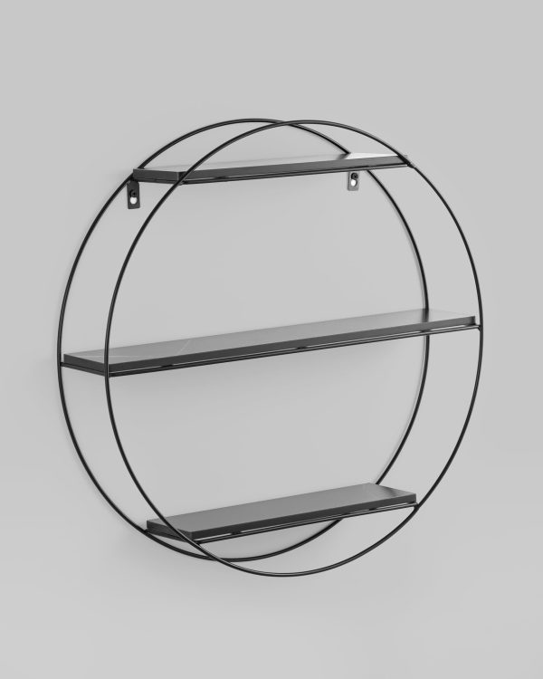 polka-luna-chernaja-chernyj-mramor-1 Полка Luna черная черный мрамор — изображение 2