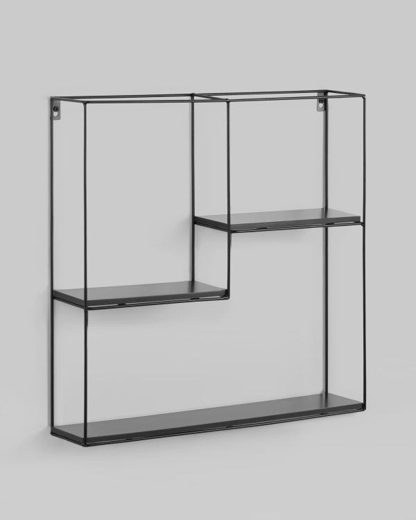 Полка Square черная черный мрамор — изображение 2