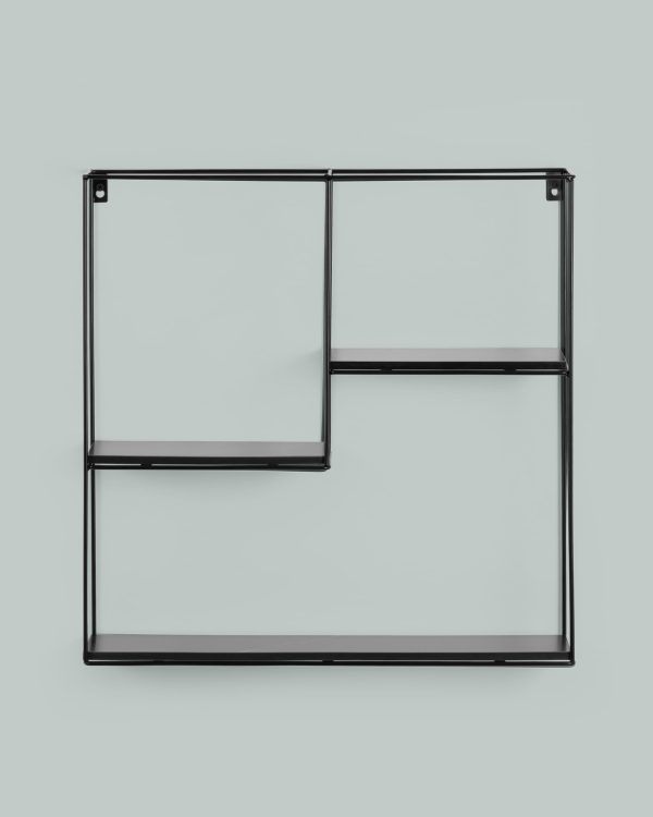 Полка Square черная черный мрамор — изображение 3