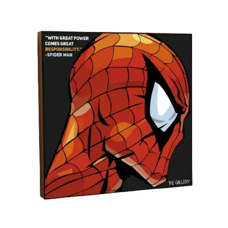 Постер на деревянной основе Человек Паук