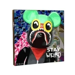 Постер на деревянной основе Kaws Weird