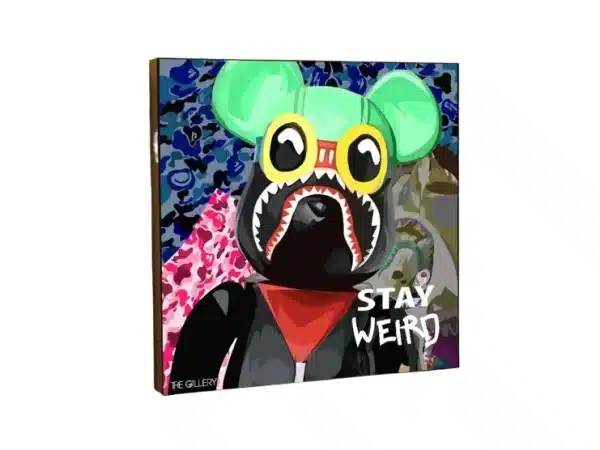 Постер на деревянной основе Kaws Weird