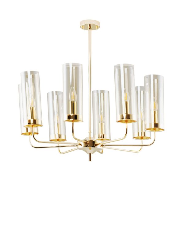 Потолочная люстра на штанге Moderli V10021-8P Metric