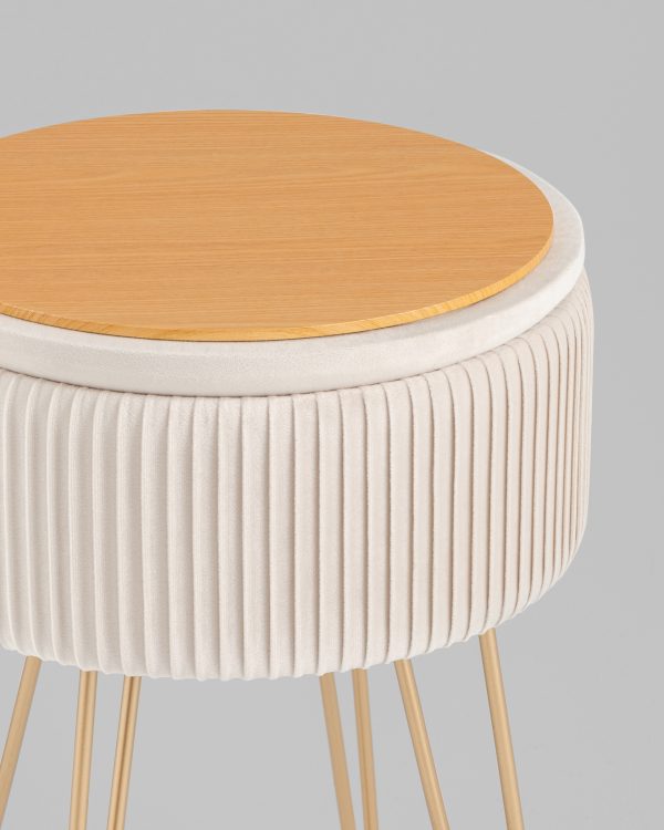 Пуф Астор бежевый — изображение 3