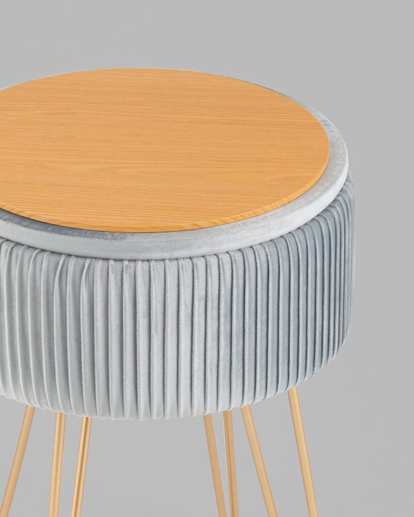 Пуф Астор светло-голубой — изображение 3