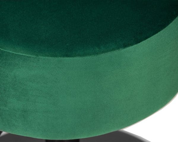 Пуф DOBRIN DANNY BLACK, зеленый велюр (MJ9-88) — изображение 3