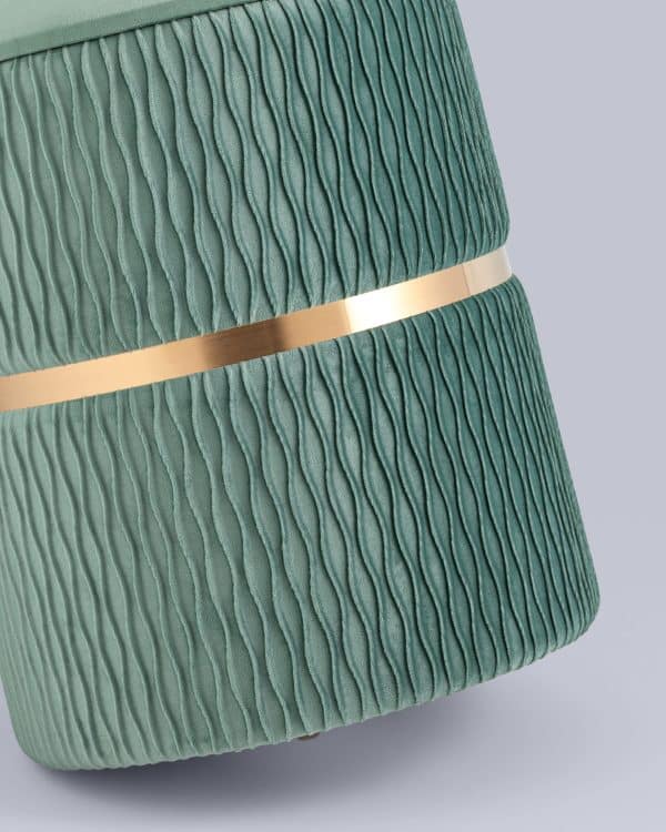 Пуф Джесси с ящиком велюр бирюзовый — изображение 3