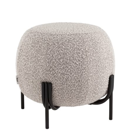 Пуф Флик new ткань букле серо-бежевый