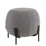 Пуф Флик new ткань букле тёмно-серый