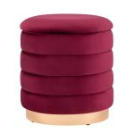 Пуф Франсис с ящиком велюр винный