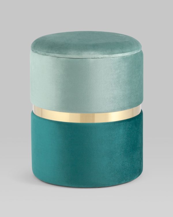 Пуф Кэрри с ящиком велюр бирюзовый — изображение 2