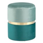 Пуф Кэрри с ящиком велюр бирюзовый