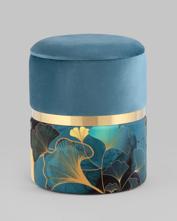 Пуф Кэрри с ящиком велюр Gingko — изображение 2