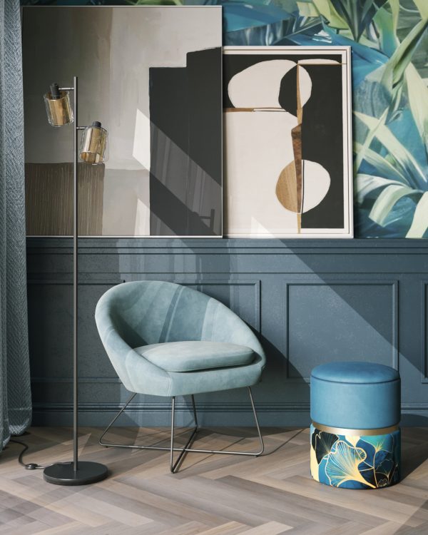 Пуф Кэрри с ящиком велюр Gingko — изображение 3