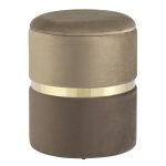 Пуф Кэрри с ящиком велюр коричневый