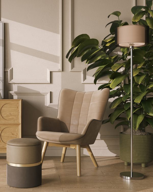 Пуф Кэрри с ящиком велюр коричневый — изображение 3