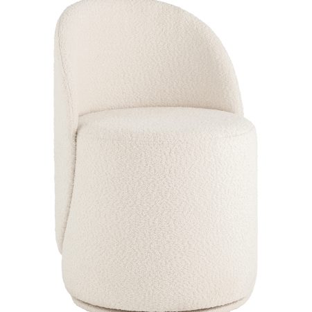 Пуф Loreen вращающийся букле белый