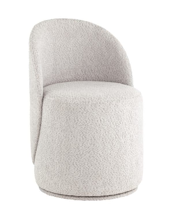 Пуф Loreen вращающийся букле светло-серый — изображение 2
