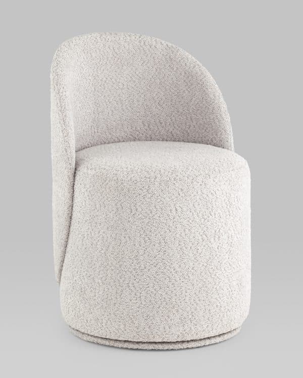 Пуф Loreen вращающийся букле светло-серый — изображение 3