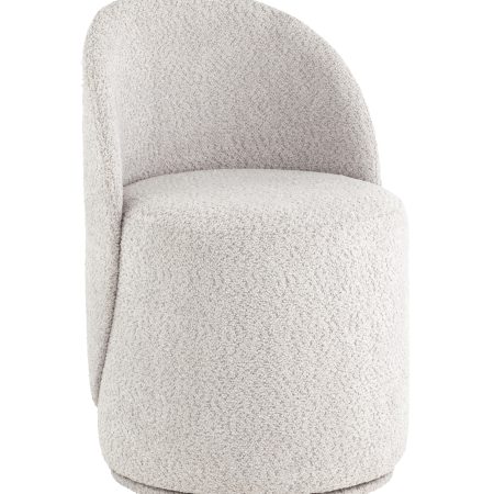 Пуф Loreen вращающийся букле светло-серый