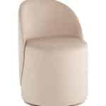 Пуф Loreen вращающийся велюр молочный