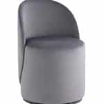 Пуф Loreen вращающийся велюр серый