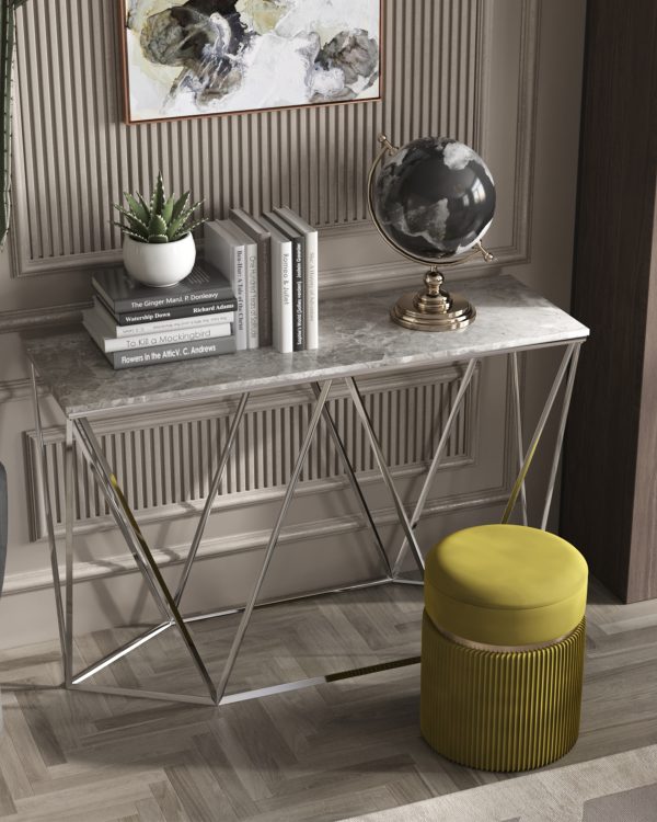 Пуф Миранда с ящиком велюр оливковый — изображение 3