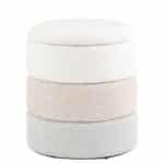 Пуф с ящиком Hive XS букле бежевый