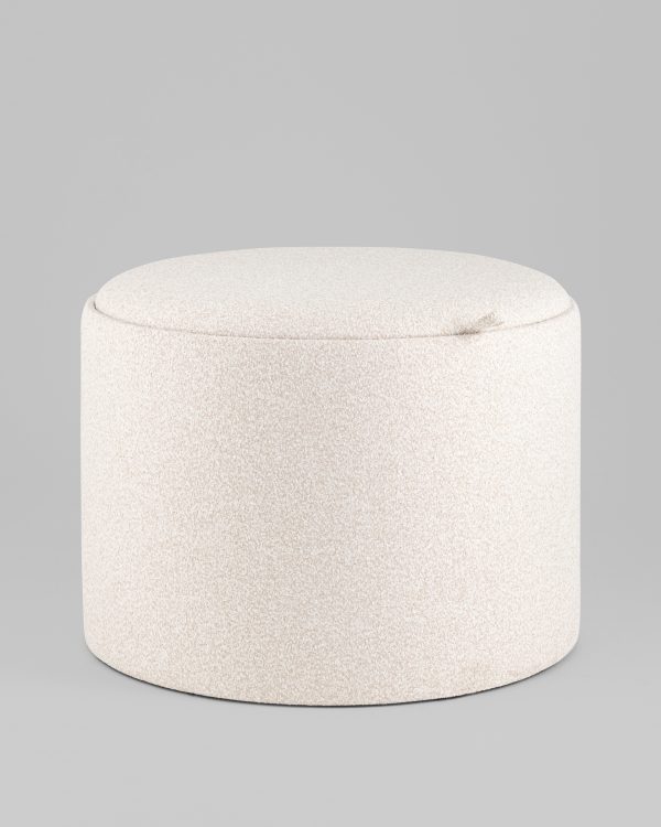 Пуф с ящиком Хюгге L букле бежевый — изображение 2