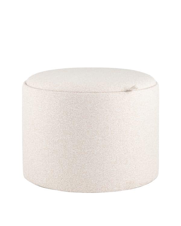 Пуф с ящиком Хюгге L букле бежевый