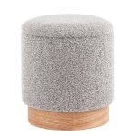 Пуф с ящиком Холли XS букле серый