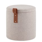 Пуф с ящиком Эркки рогожка XS серый