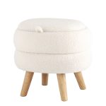 Пуф с ящиком Винни M тедди белый