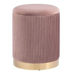 Пуф Шарлотта с ящиком велюр розовый