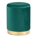 Пуф Шарлотта с ящиком велюр зеленый