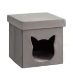 Пуф складной с ящиком Store Pet антрацитовый