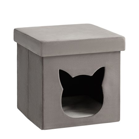 Пуф складной с ящиком Store Pet антрацитовый