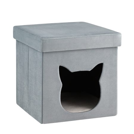 Пуф складной с ящиком Store Pet бирюзовый